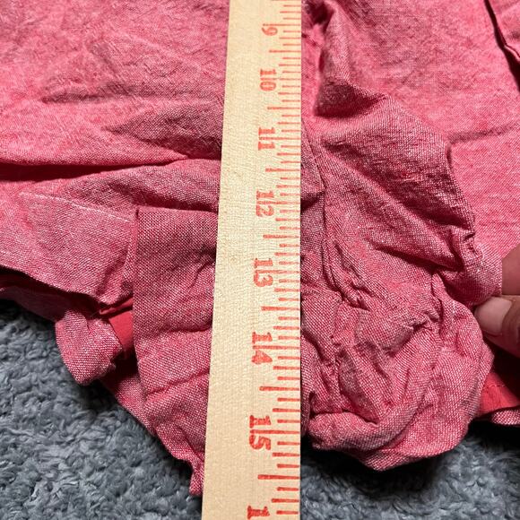Draper James RSVP Shorts Womens Small Linen Blend Paperbag Pink. - Picture 8 of 8